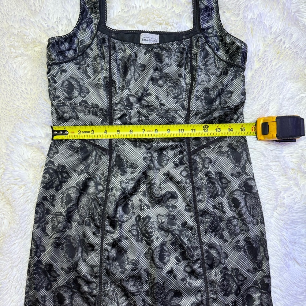 Free People Floral Gingham Lace Sleeveless Dress - Picture 11 of 11